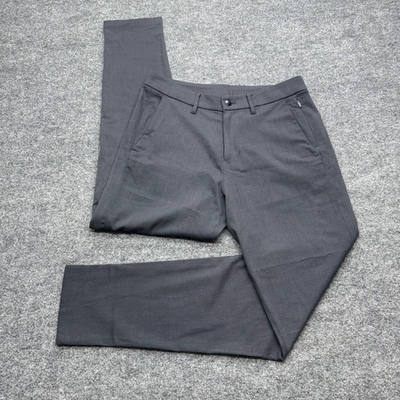 Lululemon Other - Lululemon Commission Pant Slim Wool Charcoal Grey 31 Mens Chino Dress Trousers